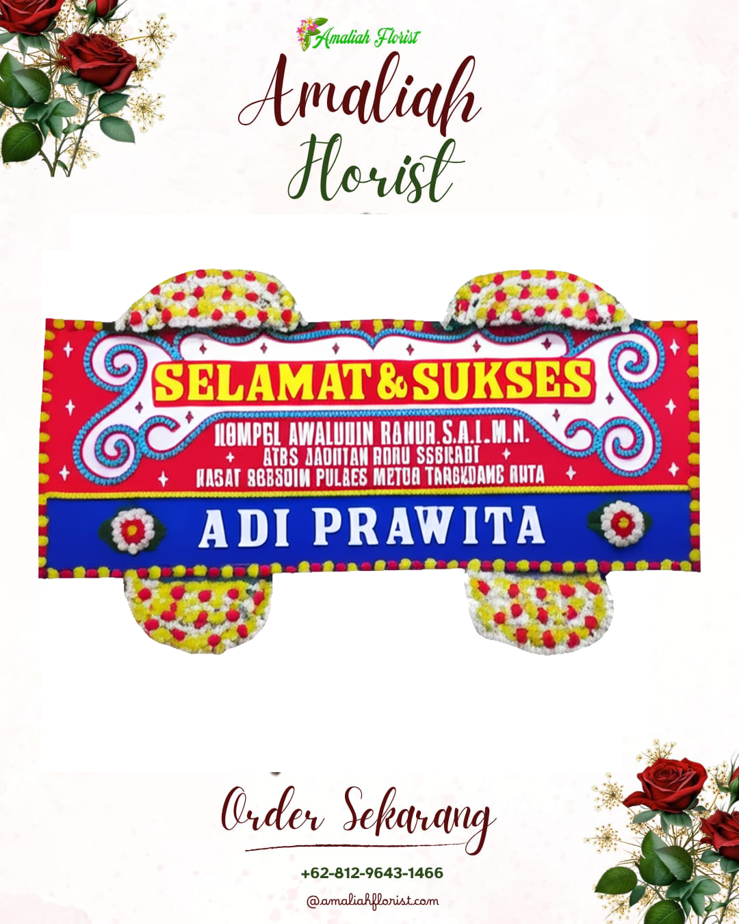 Papan Bunga Ucapan Selamat Siantar Timur